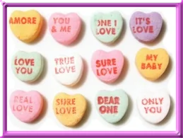 loveheart sweets candy