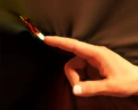 red flame candle